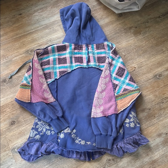 Free People Patchwork Hoodie/Tunic - Picture 7 of 7